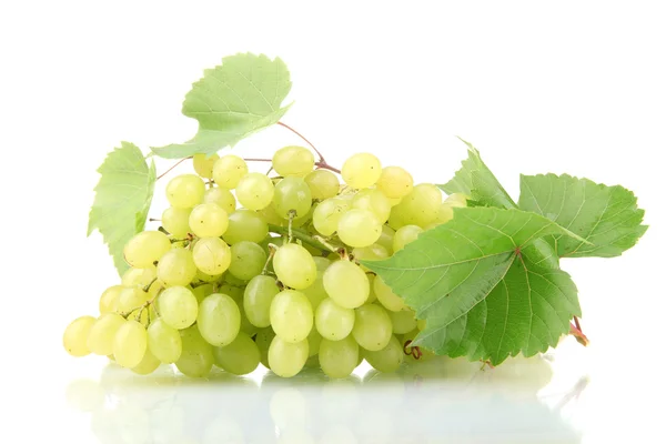 Uvas doces maduras isoladas em branco — Fotografia de Stock