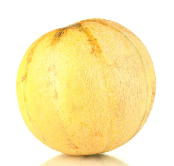 Süße Melone isoliert auf weißem Hintergrund — Stockfoto