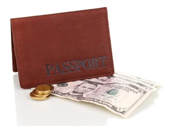 Паспорт и билет изолирован на белом — стоковое фото
