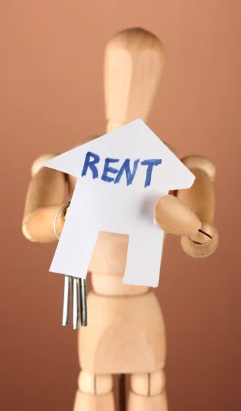 Rent estate.On color background — Stock Photo, Image