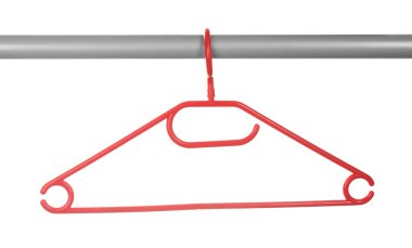 plastik askı üzerinde beyaz izole