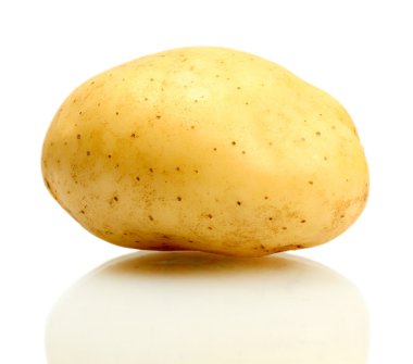 fresh potato isolated on white clipart