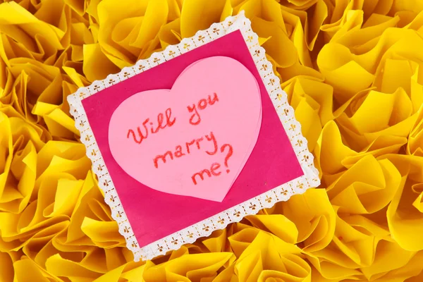 Wonderful Valentine with words:You — Stock Photo, Image