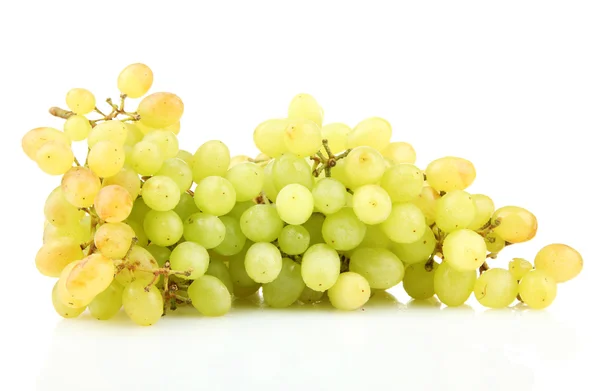 Ripe sweet grapes isolated on white — Stock Photo, Image