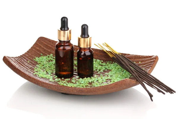 Aromatherapie instelling geïsoleerd op wit — Stockfoto