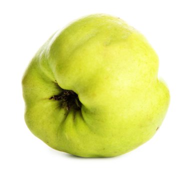 tatlı Ayva, üzerinde beyaz izole