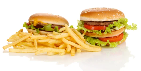 Fast Food isoliert auf weiß — Stockfoto