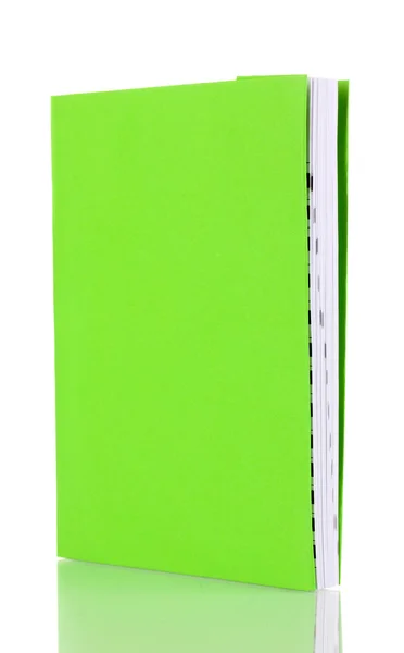 Livre vert isolé sur blanc — Photo