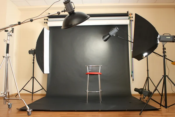 Interior del estudio de fotografía profesional — Foto de Stock