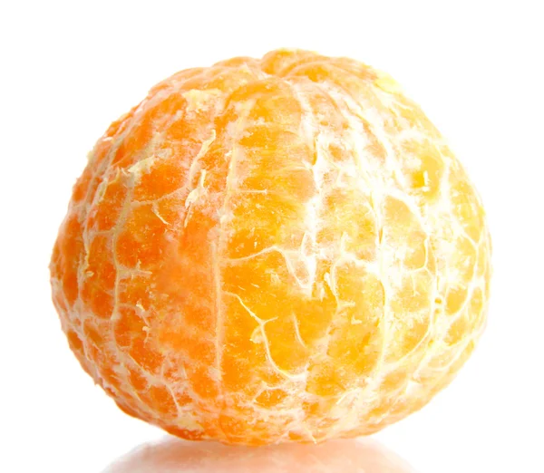 Słodka mandarynka na białym tle — Zdjęcie stockowe