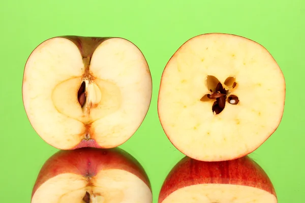 Sliced fruit on color background — Stock Photo, Image