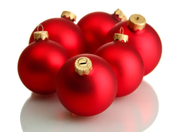 Beautiful christmas balls, isolated on white — Stock Photo, Image
