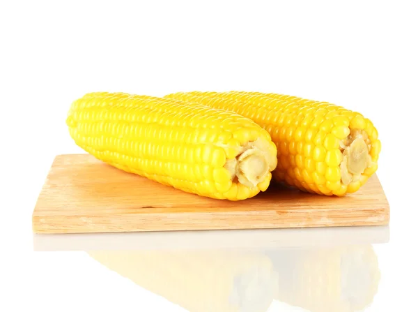 Boiled corn isolated on white — Stock Photo, Image