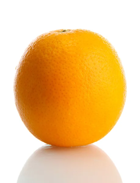 Ripe orange isolated on white — Stock Photo, Image