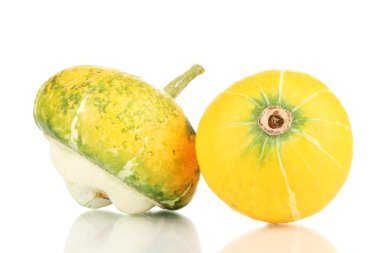 iki balkabağı beyaz izole