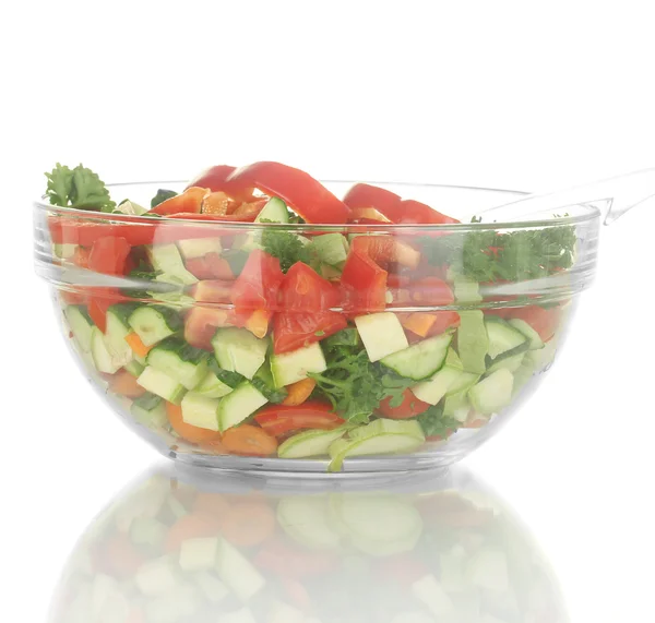 Verse salade geïsoleerd op wit — Stockfoto