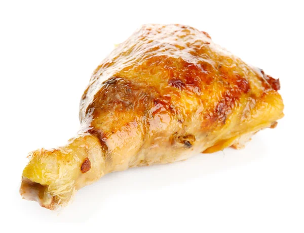 Poulet rôti, isolé sur blanc — Photo