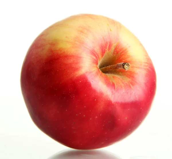 多汁的红苹果，孤立在白色 — 图库照片