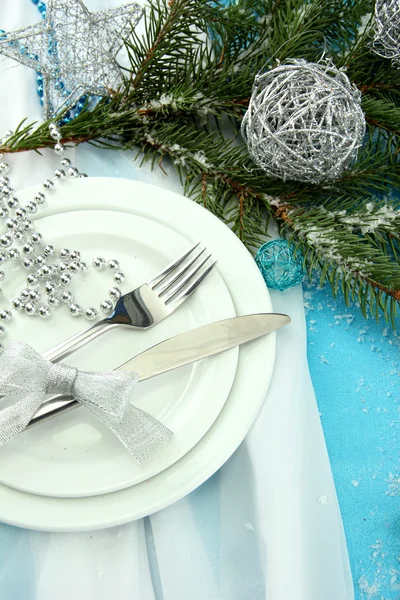 Beautiful christmas setting, close up — Stock Photo, Image