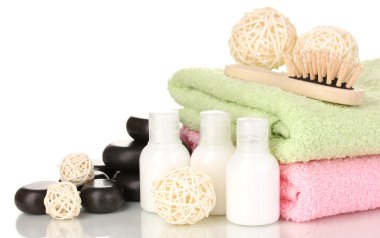 beyaz izole güzel spa ayarı