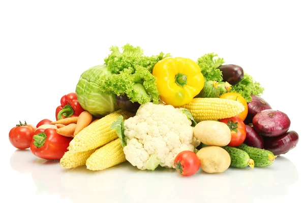 ताजा सब्जियां सफेद पर अलग — स्टॉक फ़ोटो, इमेज