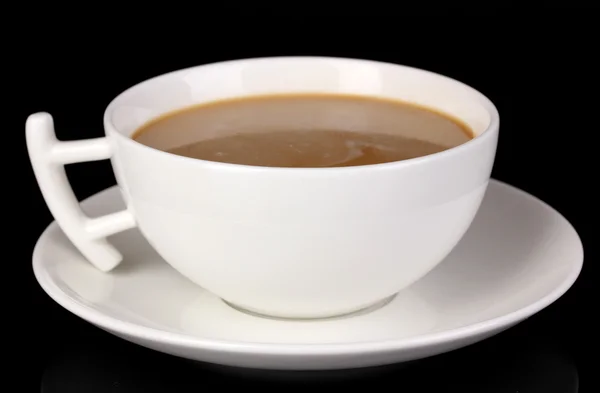 Uma xícara de café forte isolado em branco — Fotografia de Stock