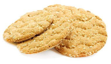 beyaz izole lezzetli crispbread