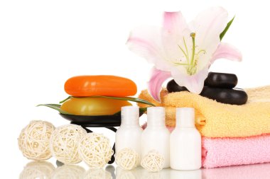 beyaz izole güzel spa ayarı