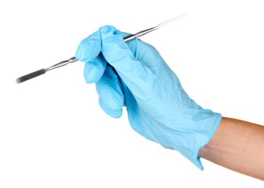 bir doktor beyaz izole el