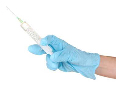 bir doktor beyaz izole el
