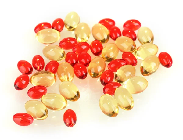 Bright granules isolated on white — Stock Photo, Image