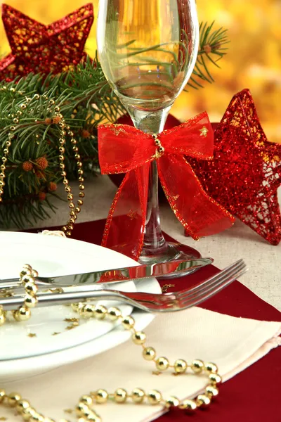 Beautiful christmas setting, close up Royalty Free Stock Images