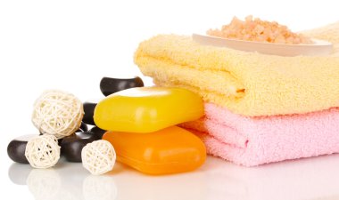 beyaz izole güzel spa ayarı