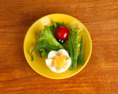 gıda üzerine beyaz izole çocuklar için eğlenceli