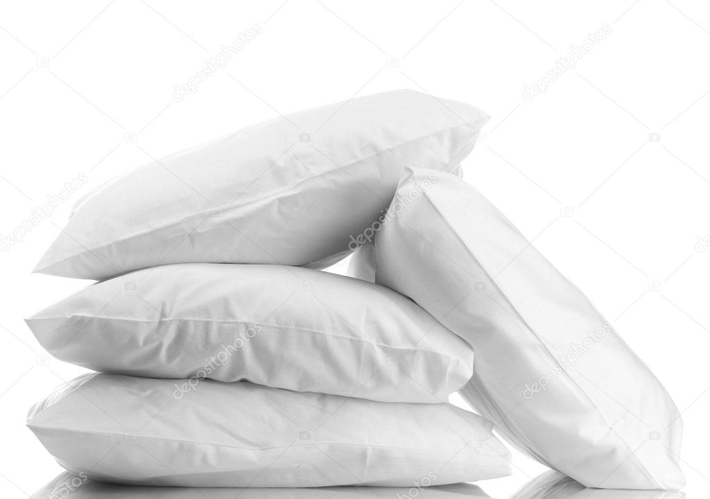 pillows isolated on white