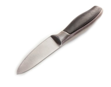 Paring bıçak üzerinde beyaz izole