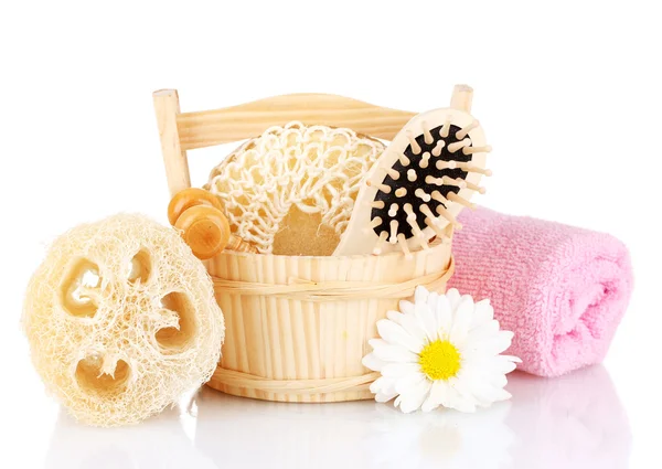 Loofah isolato su bianco — Foto Stock