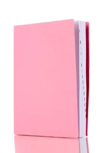 Pink book isolated on white — Stock Photo, Image