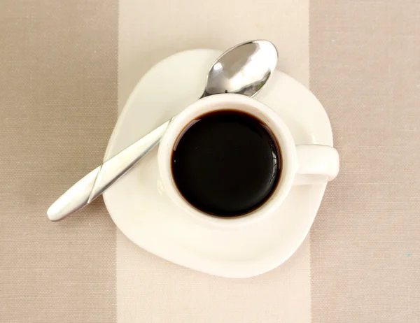 Taza de café sobre fondo marrón —  Fotos de Stock