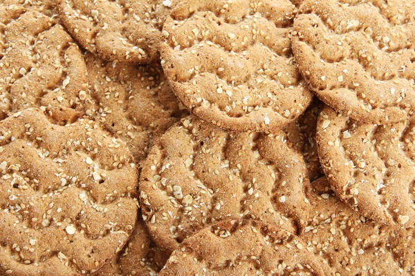 Smakelijke knäckebröd, close-up — Stockfoto