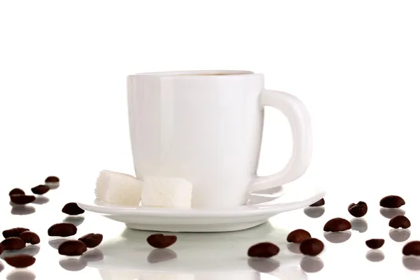 Secangkir kopi kental terisolasi di atas putih — Stok Foto