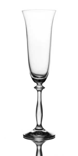 Empty glass isolated on white — Stock Photo, Image