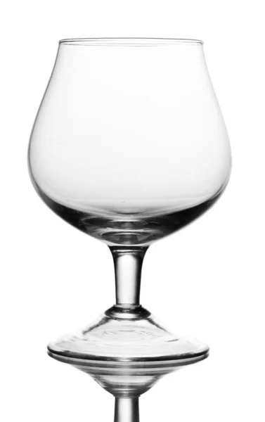 Empty glass isolated on white — Stock Photo, Image