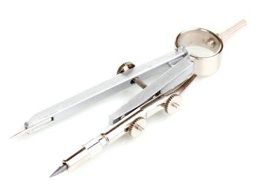 opstellen van instrument geïsoleerd op wit