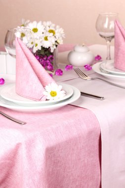 Restoran zarif Tablo ayarı