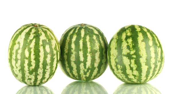 Sappige watermeloen geïsoleerd op wit — Stockfoto