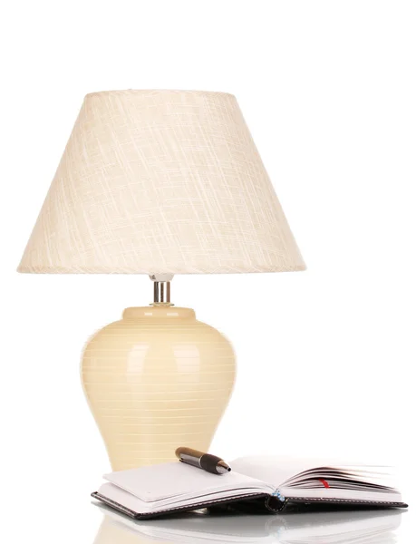 Lampe de table isolée sur blanc — Photo