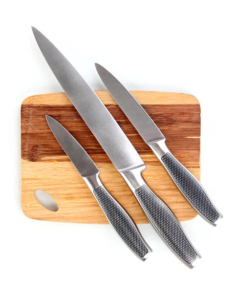 Set of knives isolated on white — Stock Photo, Image