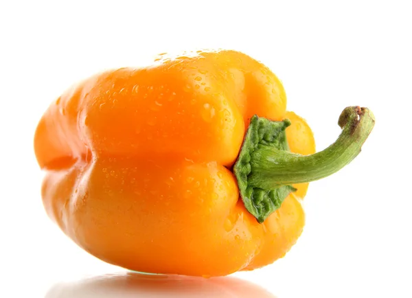 Yellow bell pepper, isolated on white — Stock Photo, Image