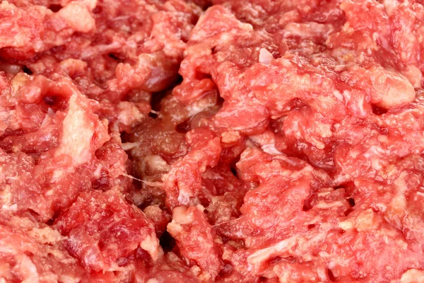 Raw ground meat as background — Stock Photo, Image